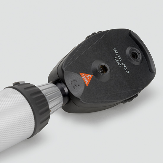 Midmark HEINE BETA 200 LED Ophthalmoscope offers continuous brightness adjustment and even light distribution help ensure optimal illumination.